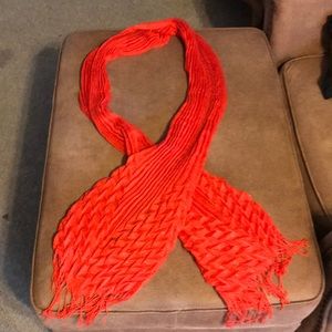 Dressy orange scarf